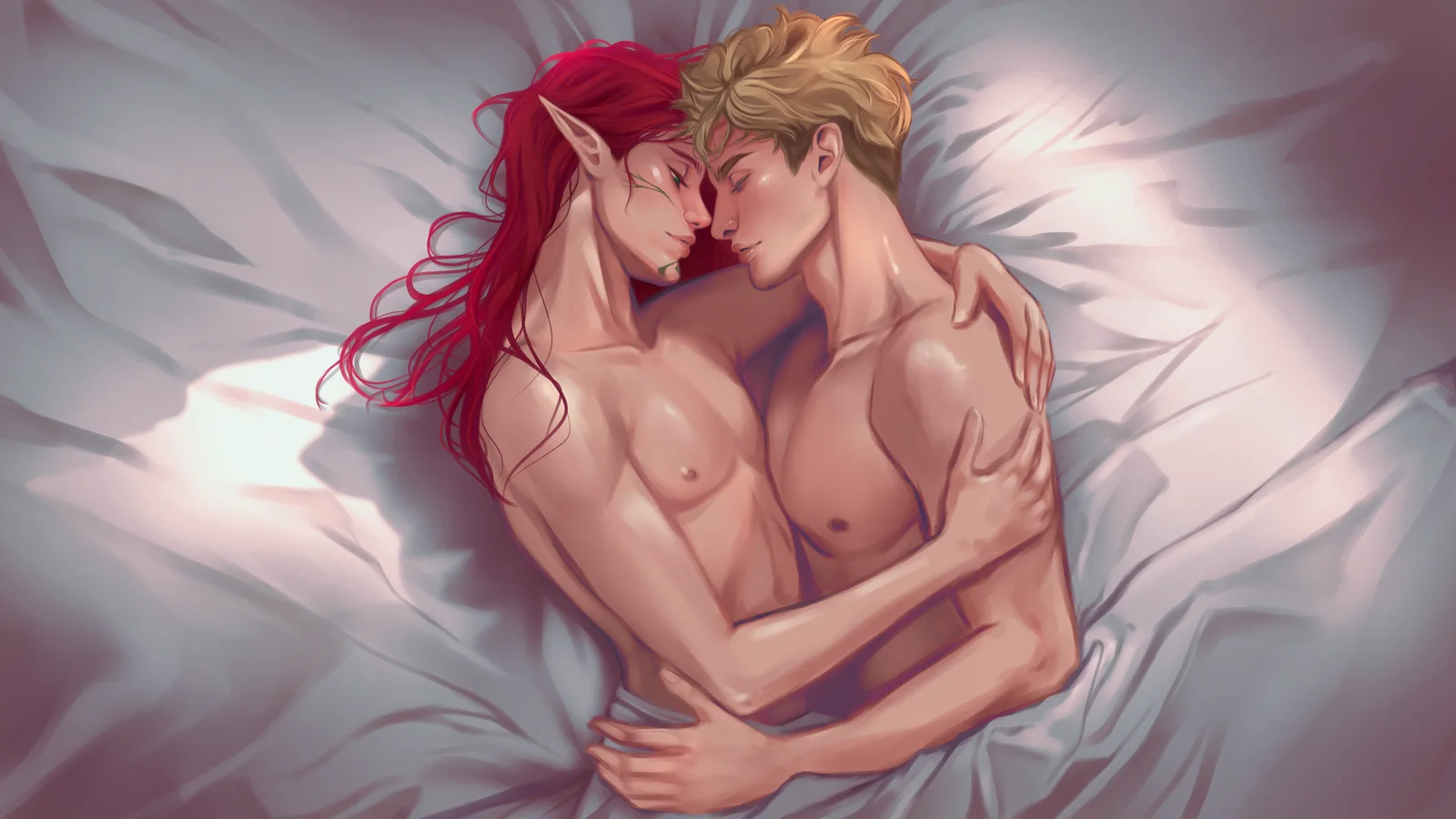 Jalek and Evennar — an intimate romance CG