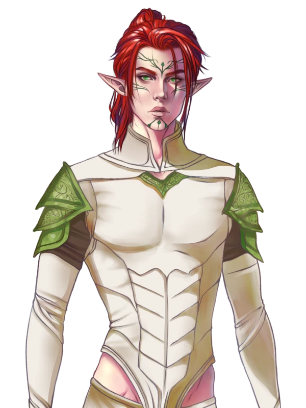 Evennar, a playable protagonist in Elf in Chains